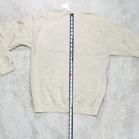 Nordstrom Picasso Sweatshirt Men Medium Beige Crewneck Art Graphic Pullover - Picture 8 of 10